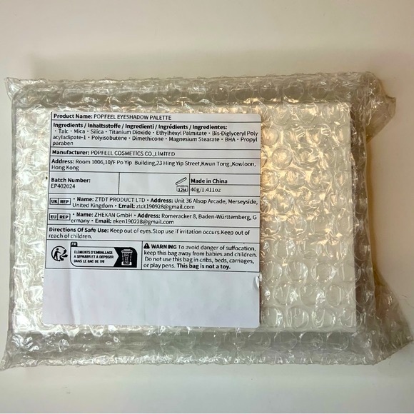 Popfeel EYES Eyeshadow Palette 40 Vibrant Color Sealed In Plastic New In Box NIB - Picture 12 of 16